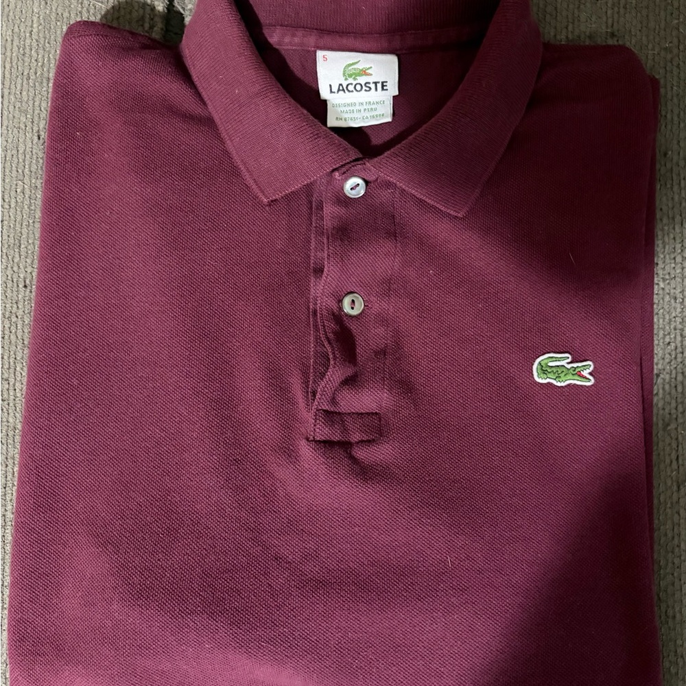 Lacoste Polo Shirt in Wine